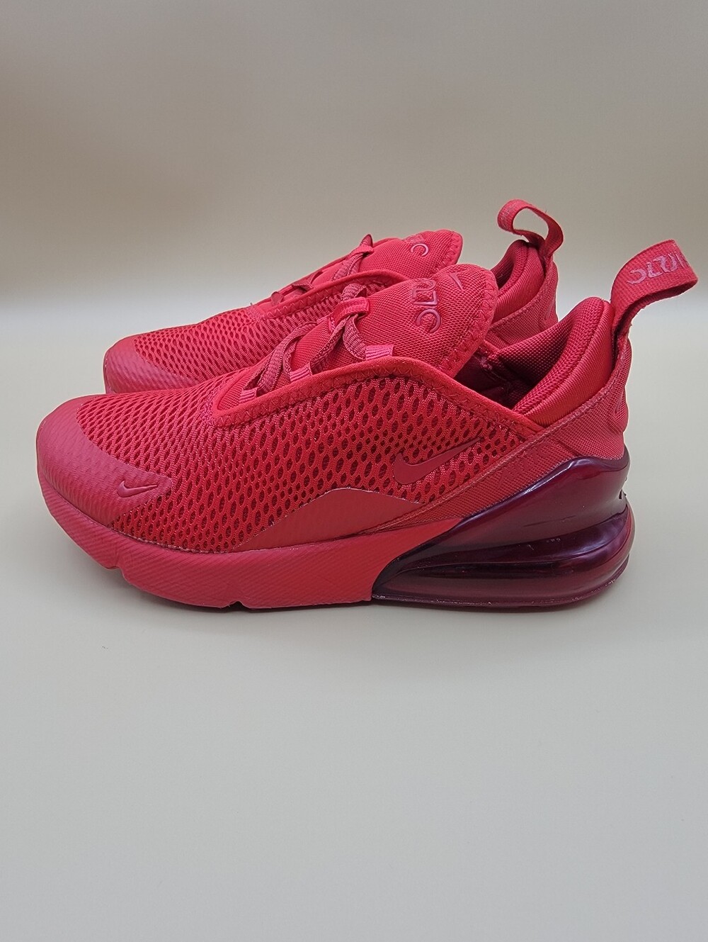 Nike Air Max 270 RF Little Kid's Shoes Size 13C Red Boys Girls Running Walking